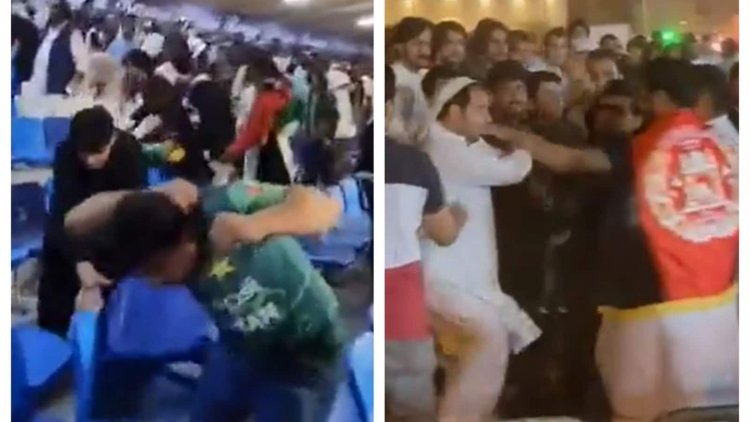 Pak and Afghan fans clashed after the match, kicked and punched each other, beat each other with chairs