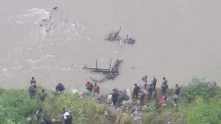 Passenger bus falls into river in Nepal, 16 killed and 24 injured
