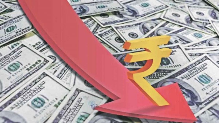 Rupee fell: For the first time at a low of 82.20 against the US dollar, the stock market also fell
