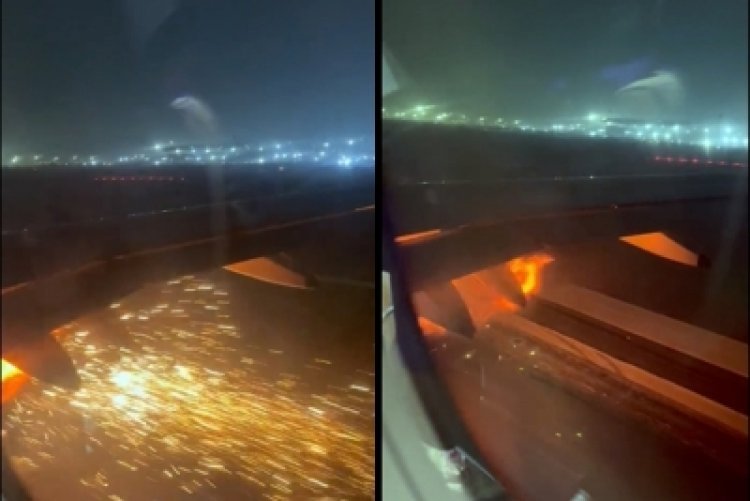 Big accident averted! Indigo aircraft engine fire at Delhi airport, passengers safe