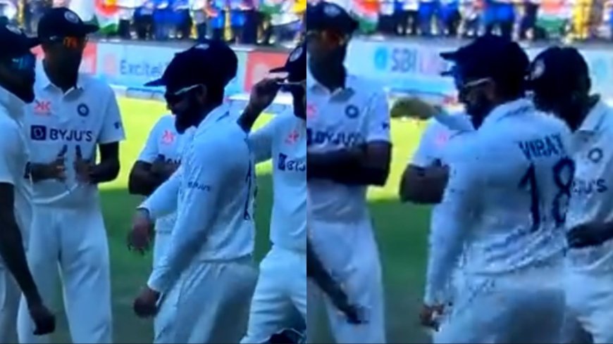 Video of Virat Kohli and Ravindra Jadeja shaking a leg on ‘Jhoome Jo Pathaan’ from Shah Rukh Khan starrer Pathaan during 1st IND Vs AUS Test Match, is going viral
