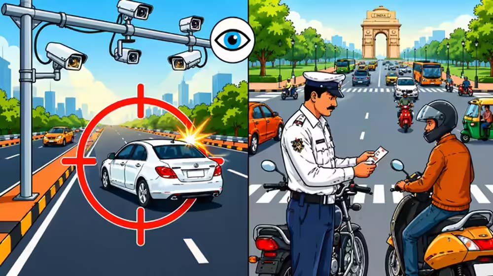 दिल्ली में छह महीने में कैमरों ने पकड़े 26 लाख ट्रैफिक नियम उल्लंघनकर्ता दिल्ली में छह महीने में कैमरों ने पकड़े 26 लाख ट्रैफिक नियम उल्लंघनकर्ता