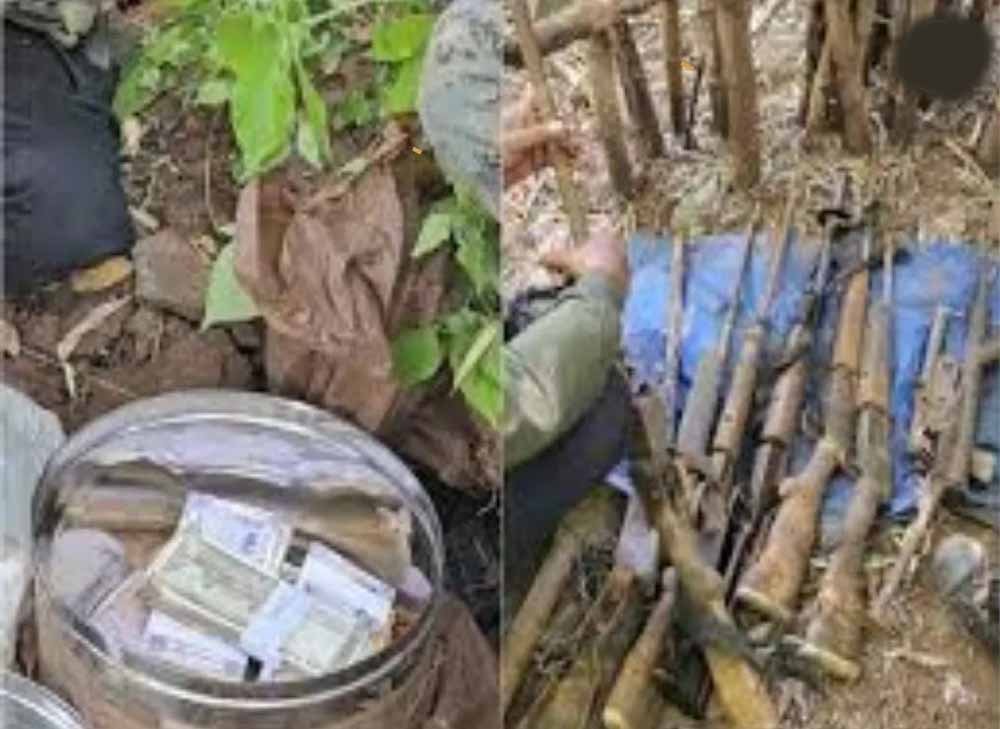 बीजापुर-नारायणपुर सीमा पर सुरक्षा बलों को बड़ी सफलता, जंगल से मिला नक्सलियों का डंप बीजापुर-नारायणपुर सीमा पर सुरक्षा बलों को बड़ी सफलता, जंगल से मिला नक्सलियों का डंप