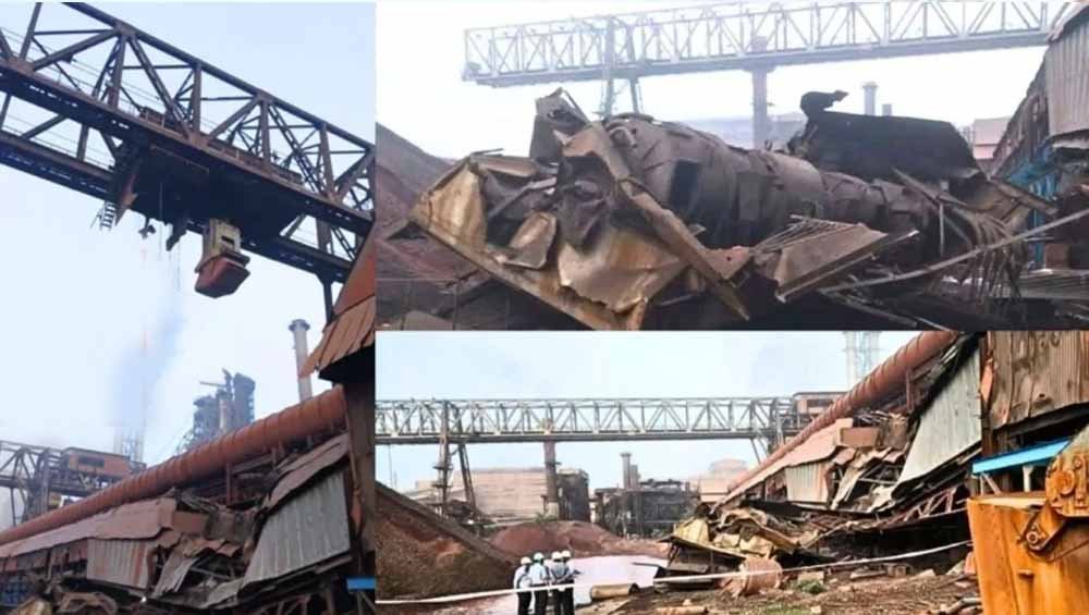 Bhilai Steel Plant में बड़ा हादसा, 50 फीट नीचे गिरा क्रेन का केबिन; ऑपरेटर गंभीर घायल Bhilai Steel Plant में बड़ा हादसा, 50 फीट नीचे गिरा क्रेन का केबिन; ऑपरेटर गंभीर घायल