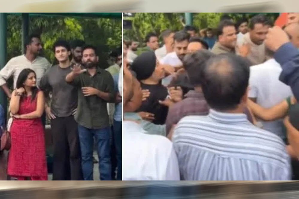 पार्क में पहुंचे अभिजीत दीपके को लोगों ने भगाया, बोले- ‘यह जंतर-मंतर नहीं, यहां नौटंकी नहीं चलेगी’ पार्क में पहुंचे अभिजीत दीपके को लोगों ने भगाया, बोले- ‘यह जंतर-मंतर नहीं, यहां नौटंकी नहीं चलेगी’