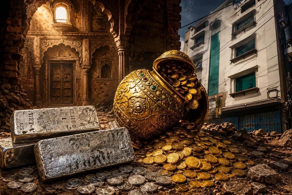 जयपुर की हवेली में कथित खजाने का रहस्य गहराया, चांदी मिली लेकिन सोने के कलश-सिक्के गायब जयपुर की हवेली में कथित खजाने का रहस्य गहराया, चांदी मिली लेकिन सोने के कलश-सिक्के गायब