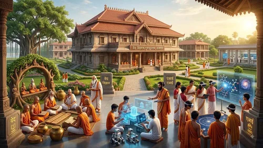 बक्सर में शुरू होगा पहला गुरुकुलम, वेद-विज्ञान के साथ एआई की पढ़ाई भी होगी बक्सर में शुरू होगा पहला गुरुकुलम, वेद-विज्ञान के साथ एआई की पढ़ाई भी होगी
